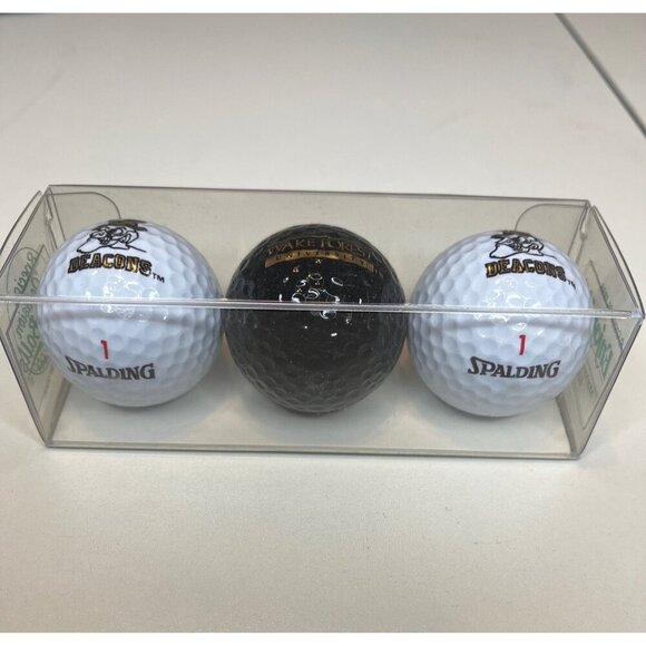 Enjoy Life Spalding Special Occasion Golf Balls Wake Forest Deacon Logo Collegia - Picture 2 of 8